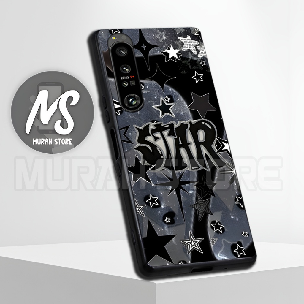 MS44/ Softcase Karet  SONY XPERIA 1 MARK 2/ MARK 4/ XPERIA 5 MARK 3 / Motif Star / Casing HP / Silik