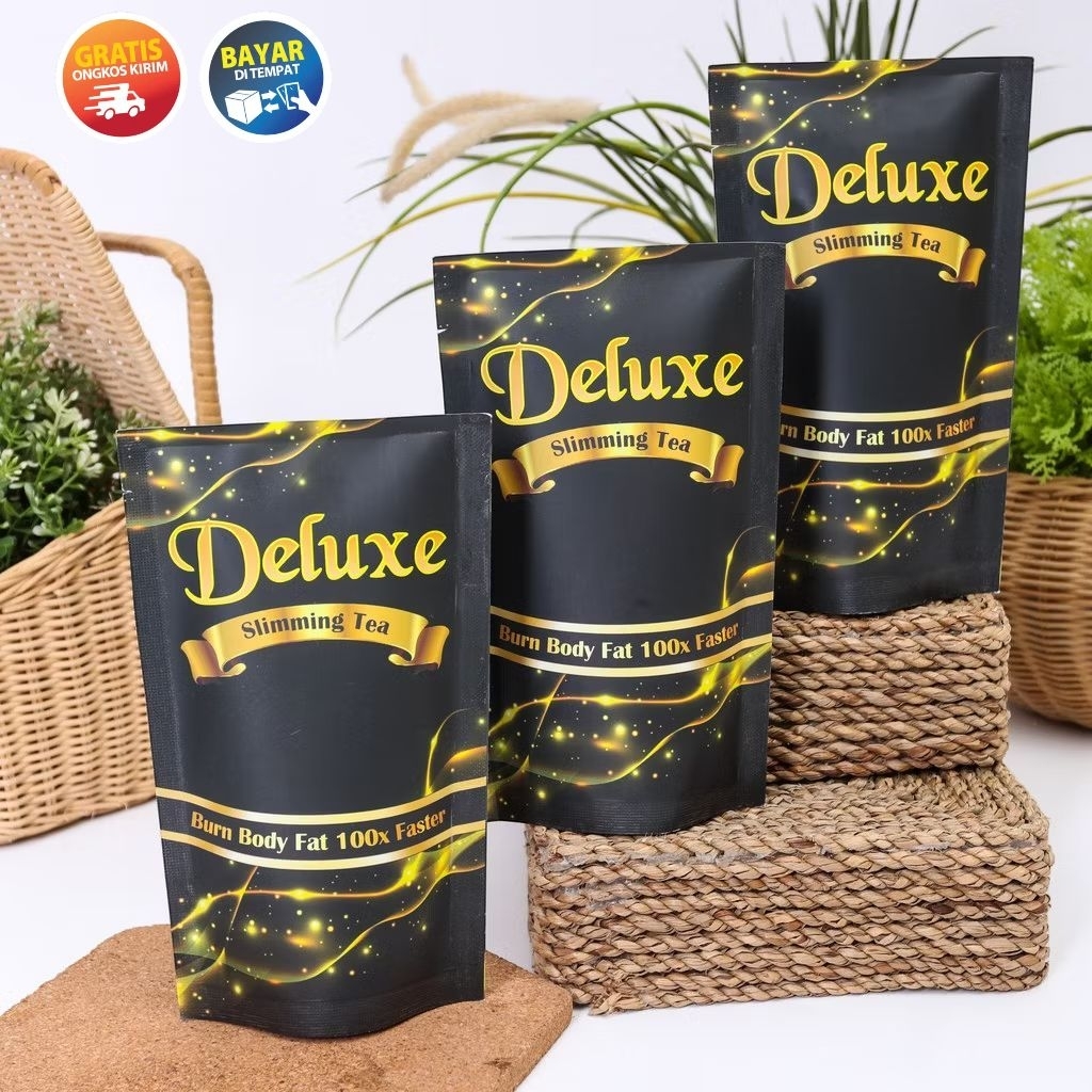 Deluxe Slimming Tea Pelangsing Herbal Penurun Berat Badan Detox Tea Original 100%