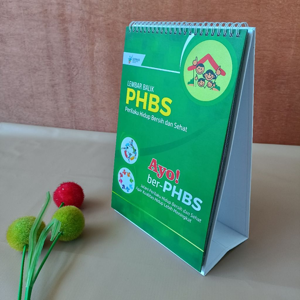 Lembar Balik PHBS, Lembar Balik Penyuluhan PHBS, Media Promkes, PHBS Rumah Tangga