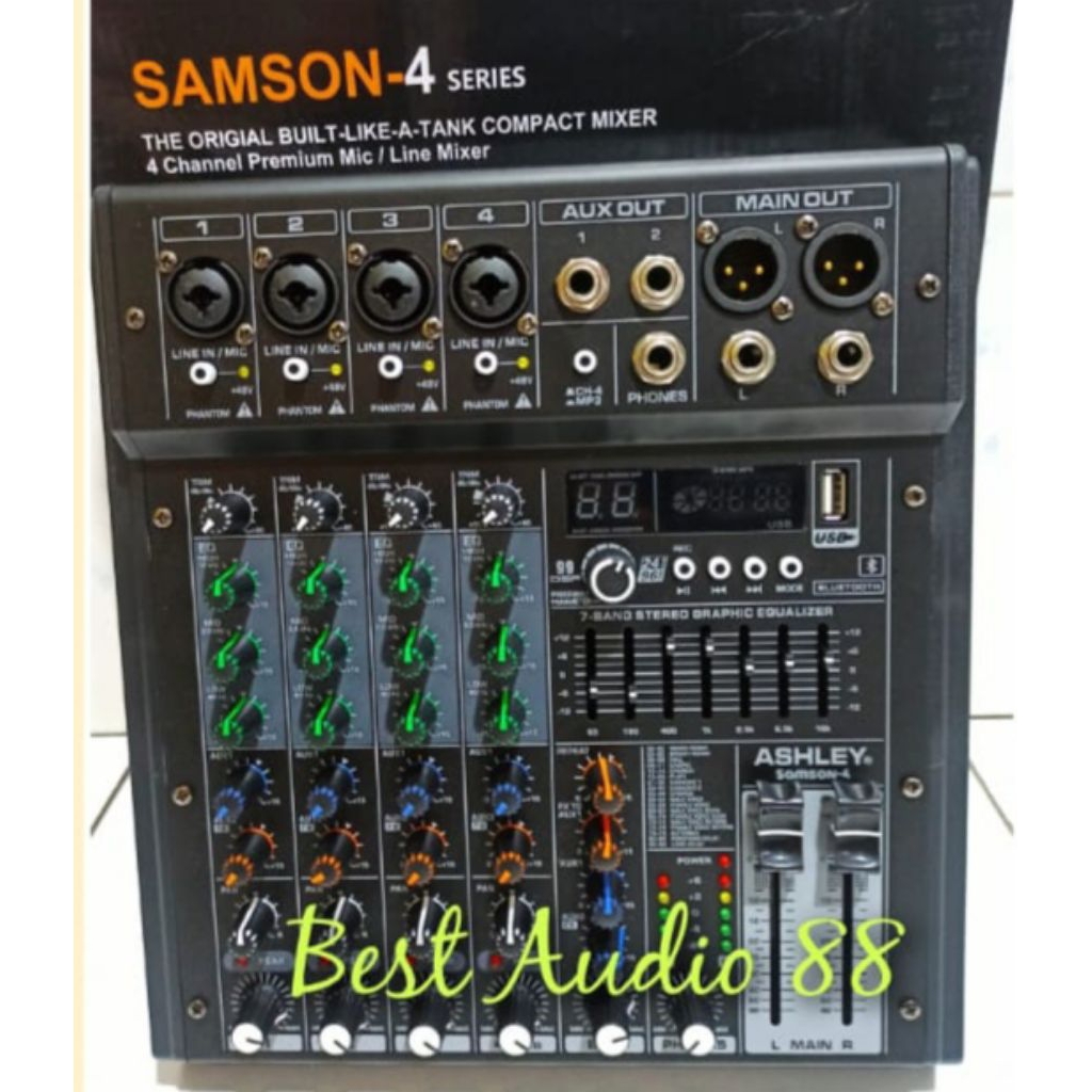 Mixer Audio Sound System  4 channel Ashley Samson  4