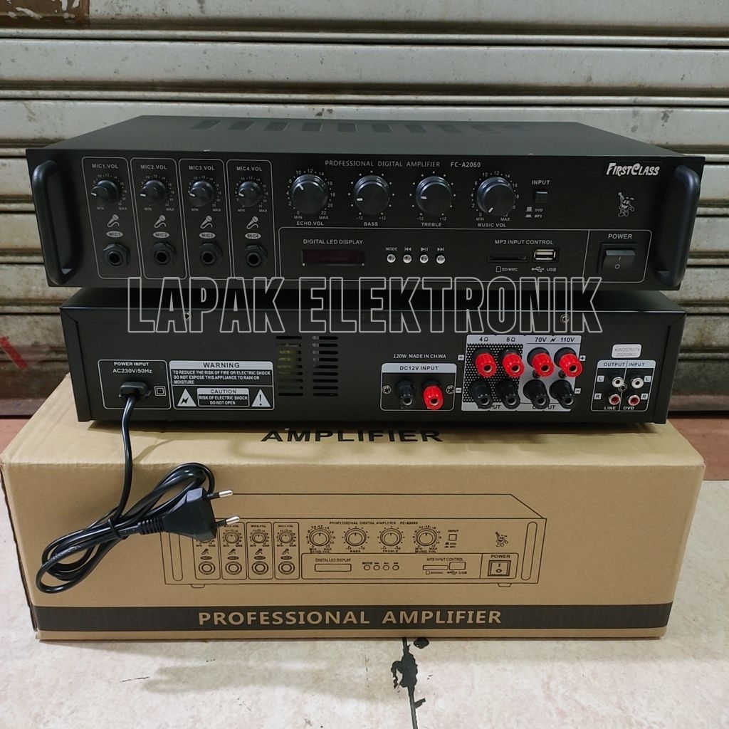 Amplifier TOA Firstclass FC A2060 Original 120 watt Firstclass 2060 | LAPAK ELEKTRONIK