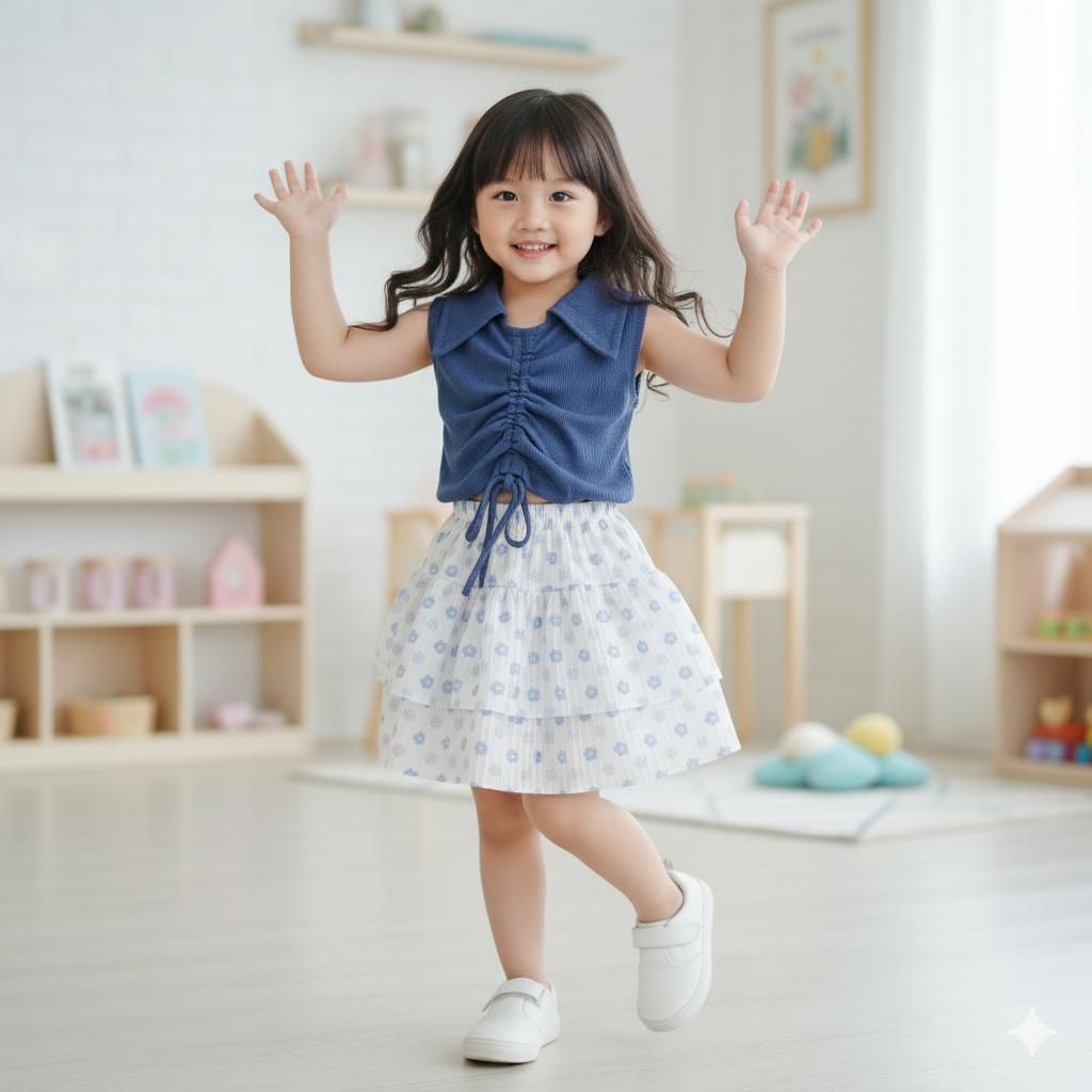 oneset alika 1-5thn/setelan rok anak/set baju/ Fashion Anak
