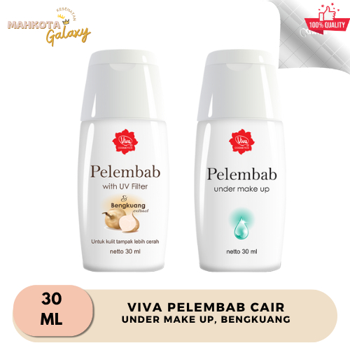 Viva Pelembab Cair 30ml Under Make & Bengkuang – Melembapkan dan Mencerahkan Wajah Sebelum Make Up