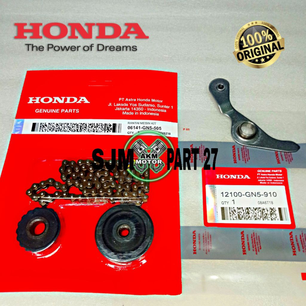 Rantai Keteng + Plat Rol Keteng Honda Grand GN5