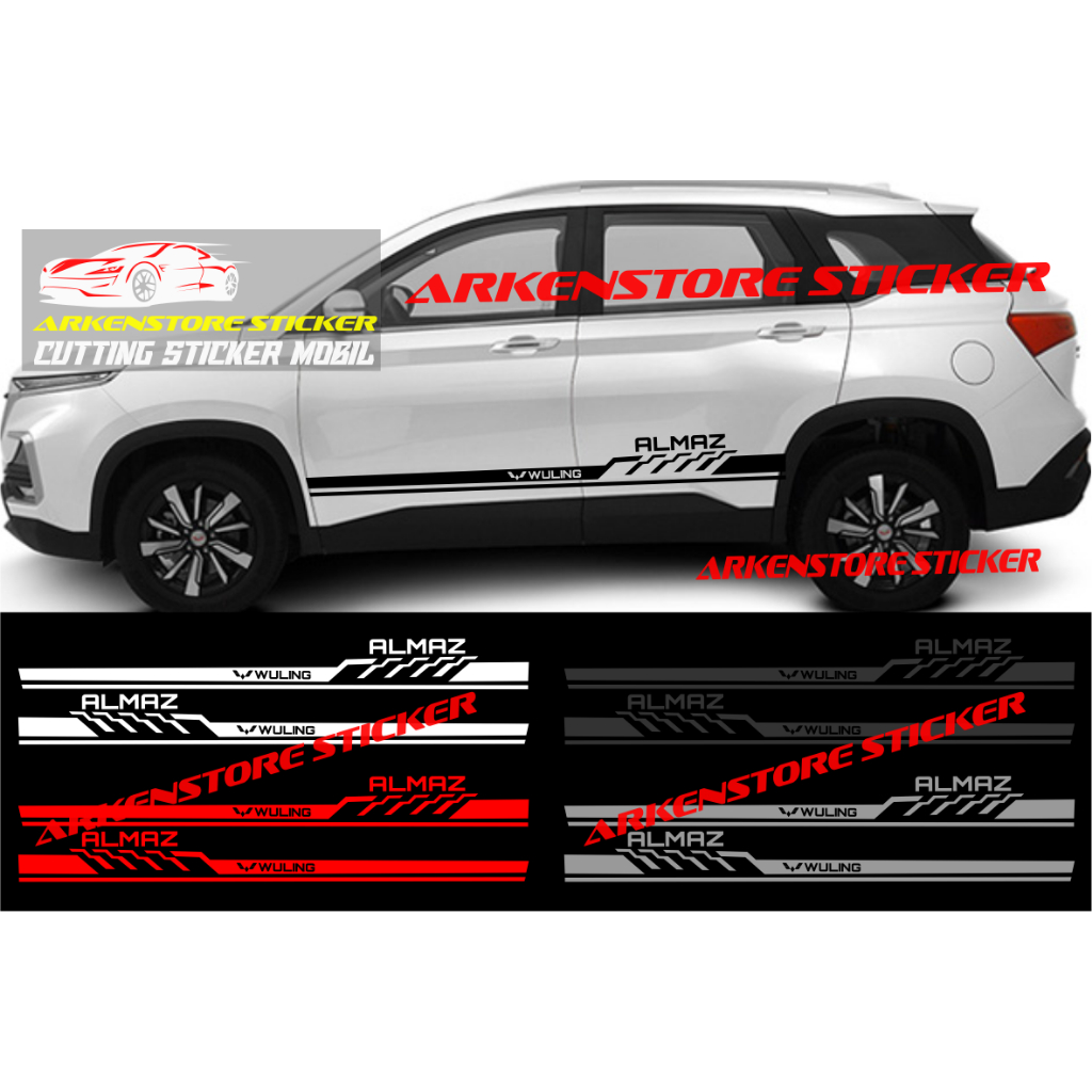 Promo sticker mobil almaz cutting sticker stiker mobil wuling almaz stiker almaz