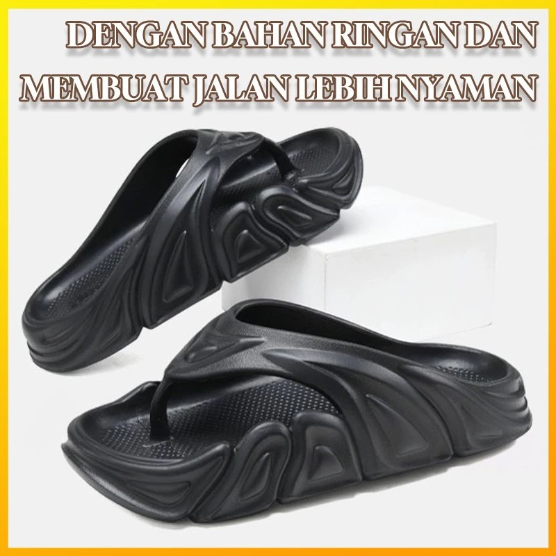 Hema 9551 Sandal Jepit Pria 39-44 Hema Sendal Viral Ringan Tebal Flip Flop Laki-laki Desain Unik