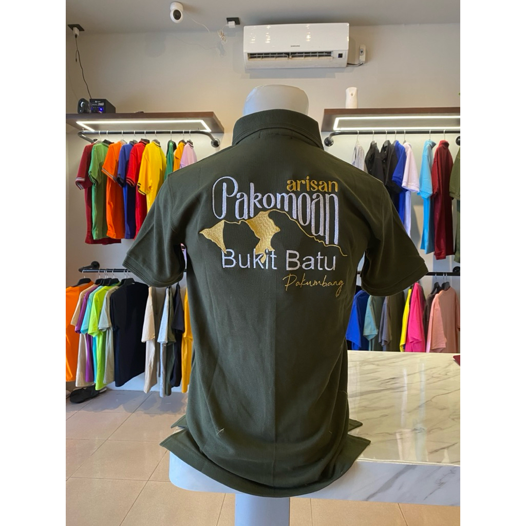 Kaos Lacos bordir seragam arisan