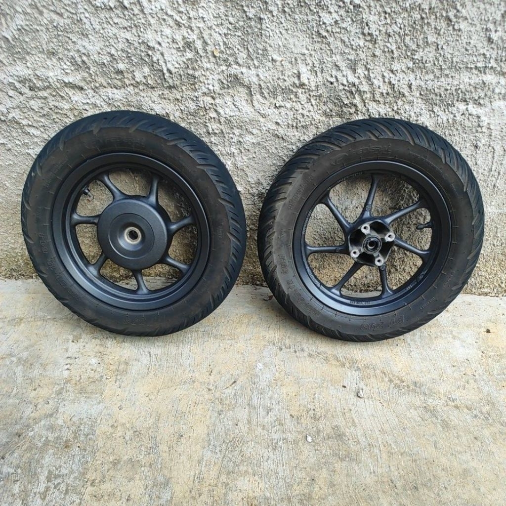 velg pelk pelek set ban HONDA SCOOPY DONAT RING 12 2017-2020 original