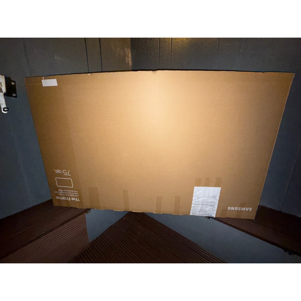 Dus TV Samsung 75"inch (Free Sterofoam dalam )