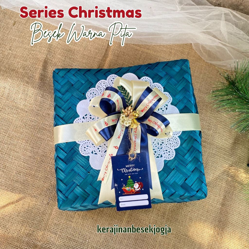 HAMPERS NATAL | BESEK WARNA PITA FREE HANGTAG |  besek nasi besek cantik besek hias besekan besek mu