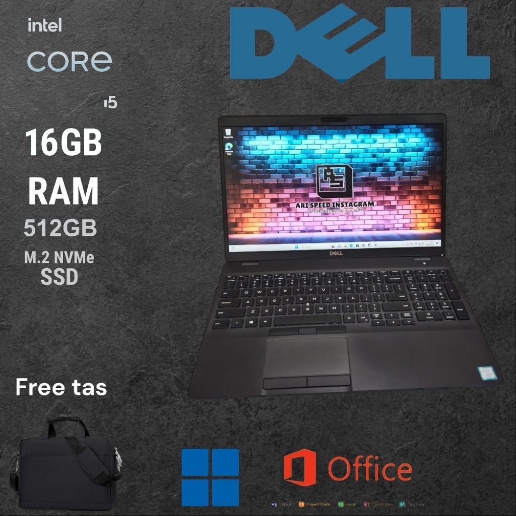 DELL LATITUDE 5500 i5-8365U/ RAM 16GB / SSD 1TB/ FHD IPS/BACKLITE