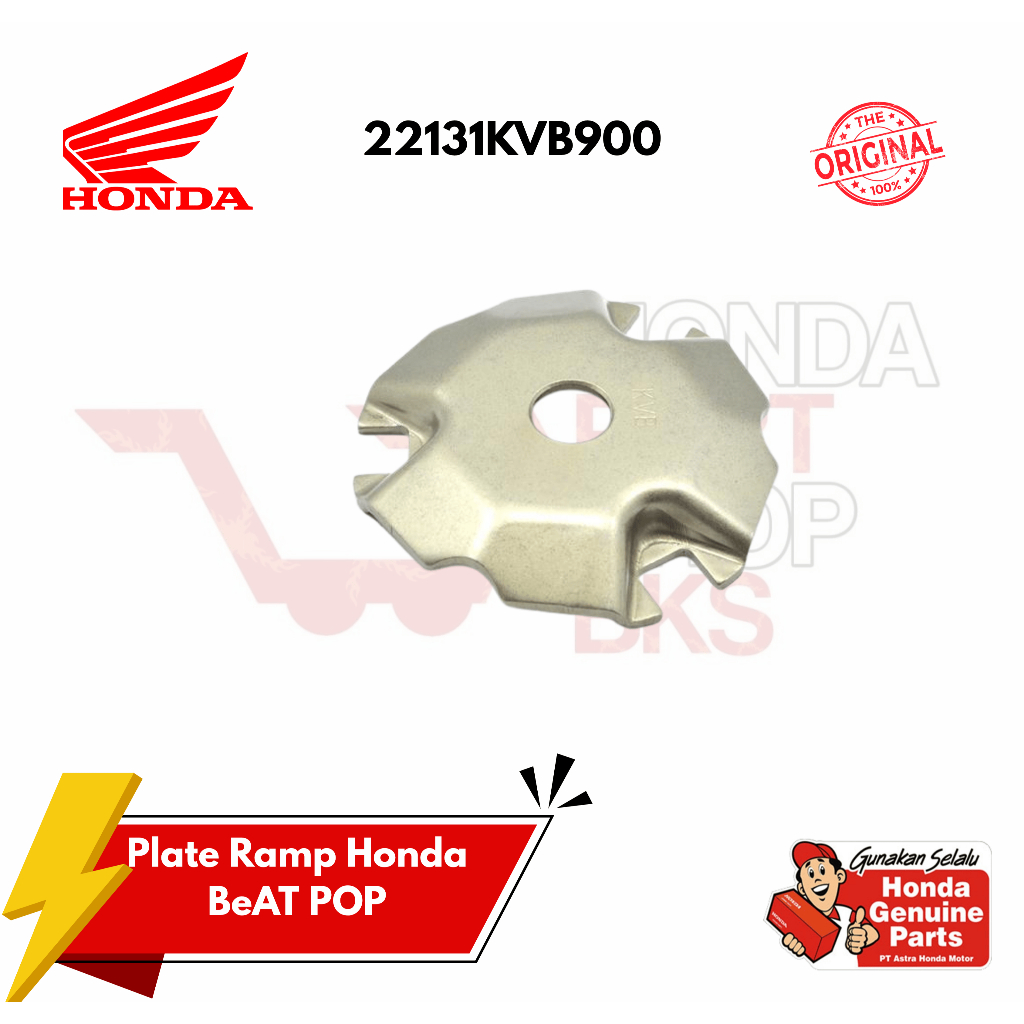 22131-KVB-900 Plat Ramp Original Honda Beat POP HPS BKS