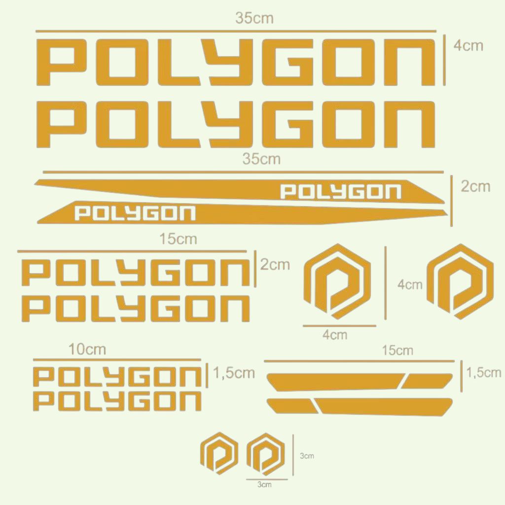 Sticker sepeda POLYGON balap cutting STICKER SEPEDA BALAP POLYGON CUTTING