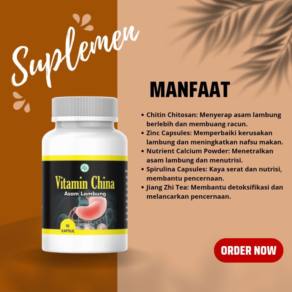 Herbal Cina Asam Lambung 15 Kapsul Halal BPOM Original Membantu Mengurangi Peradangan & Menyamarkan 