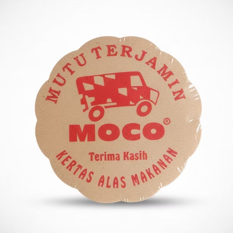 Kertas Nasi Bulat Bunga Isi 200 Lembar / Kertas Nasi Bulat Mini Merk Moco