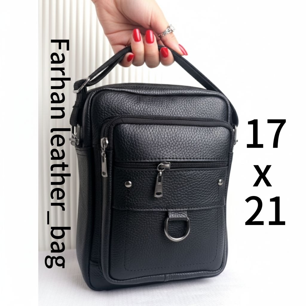 tas kulit pria tas selempang cowok tas kulit sapi super