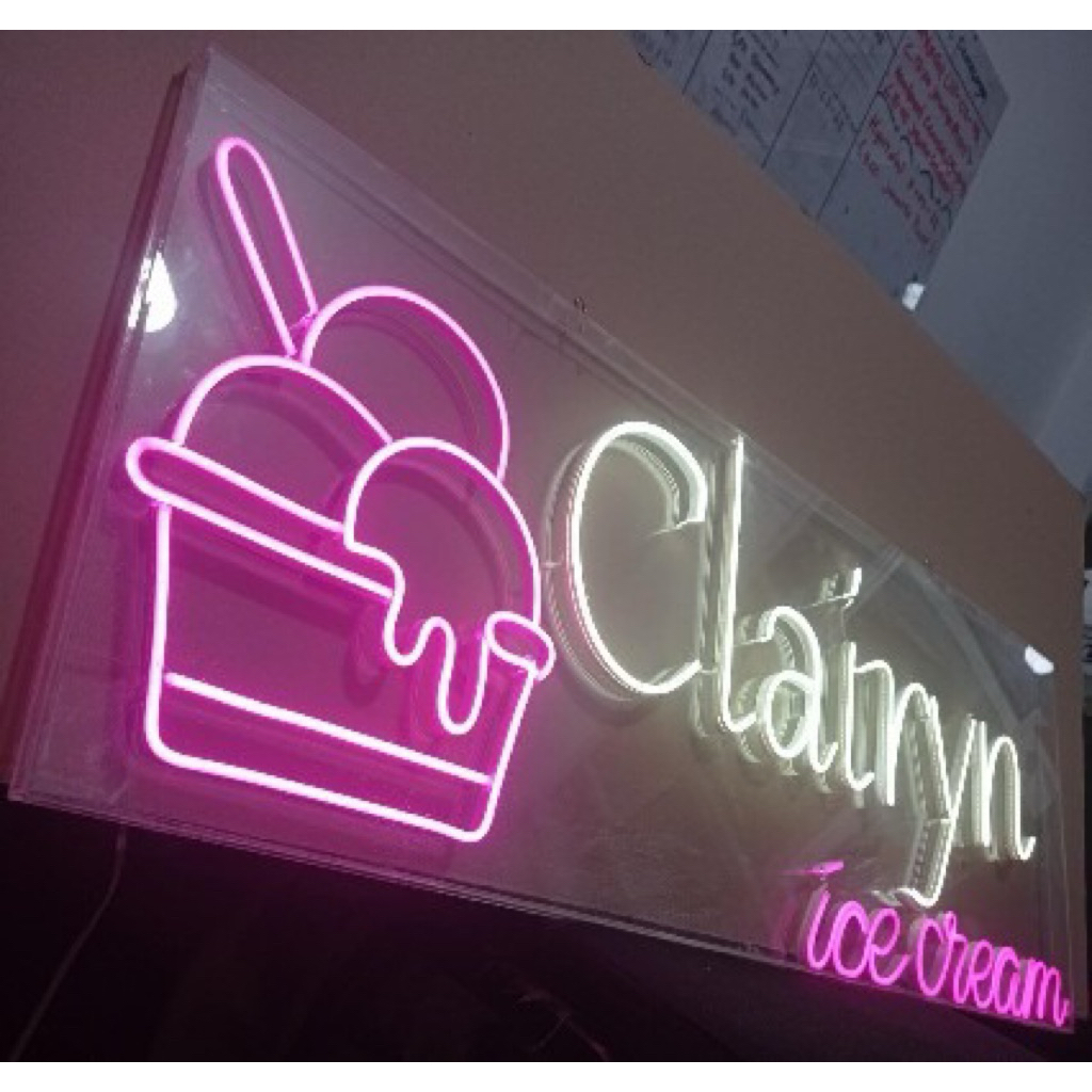 NEONSIGN CUSTOM LAMPU LED HURUF/NAMA CUTTING AKRILIK LAMPU HIAS PAPAN NAMA