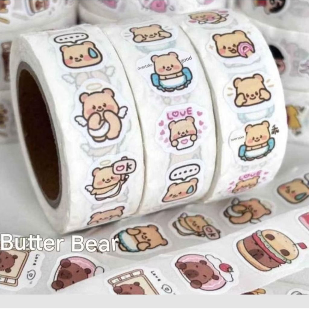 Stiker Roll Karakter dan Lucu untuk hiasan