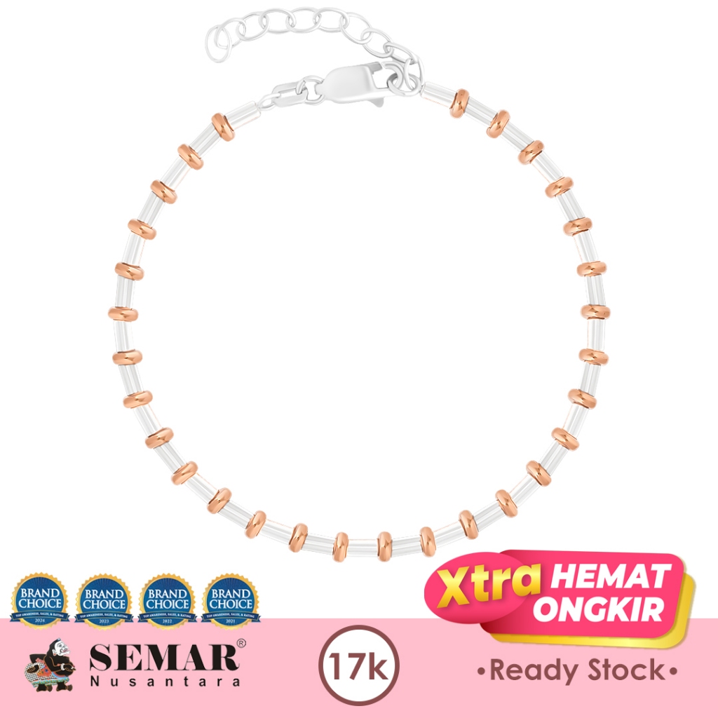 Gelang Emas Cylindro Shimmering Gold 17K Semar Nusantara
