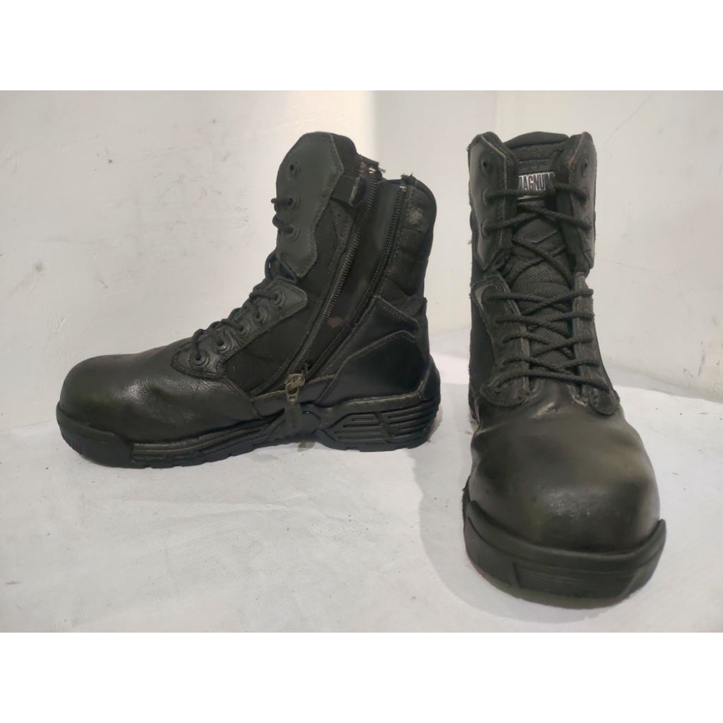 Sepatu Safety Boots PDL Magnum All Black, Size 41