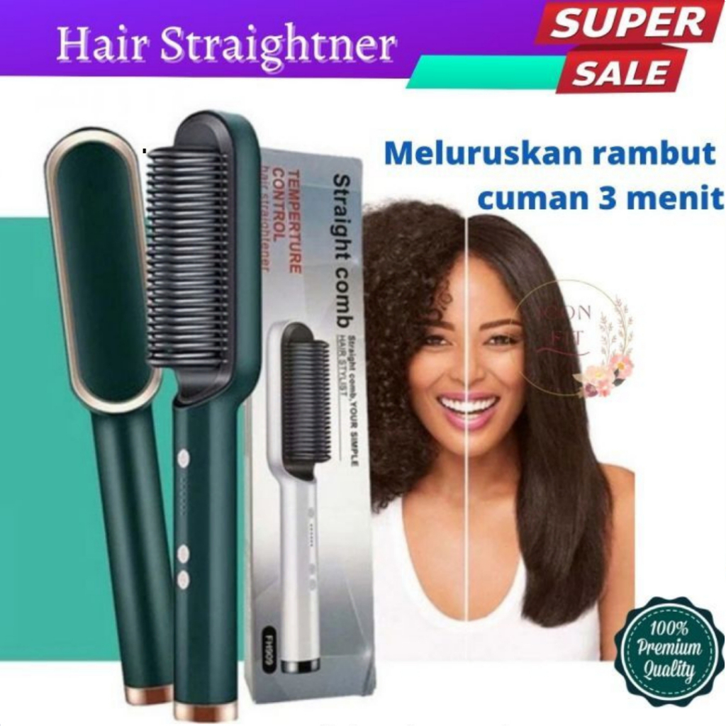 [ SUPER ] FH909 Sisir Pelurus Rambut Straight Comb Hair Stylist FH909 - ET