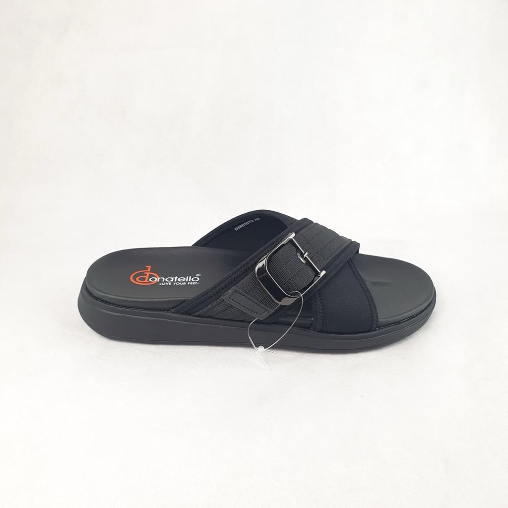 ISM - Donatello/DM.81073 Sandal Flat Simple Pria - Sandal Slide Pria
