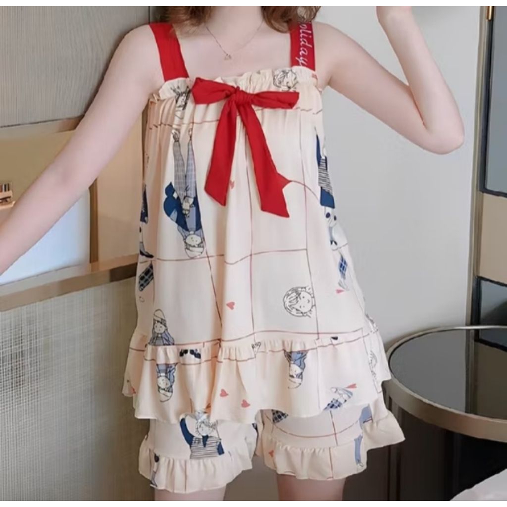 Baju Piyama Baby Doll Korean Style Lucu