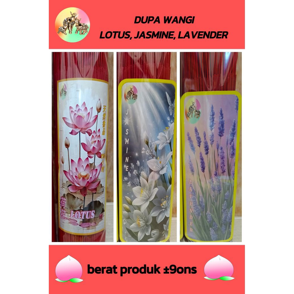 Hio/ dupa wangi (lotus,Jasmine,lavender)