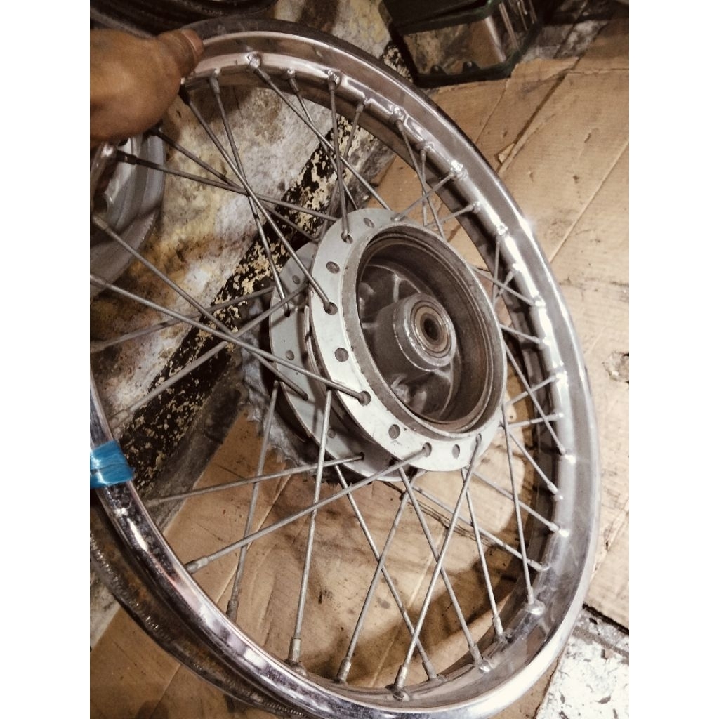 velg jari-jari Belakang 1pcs Mega pro Primus GL Pro All Motor ( Second berkualitas}
