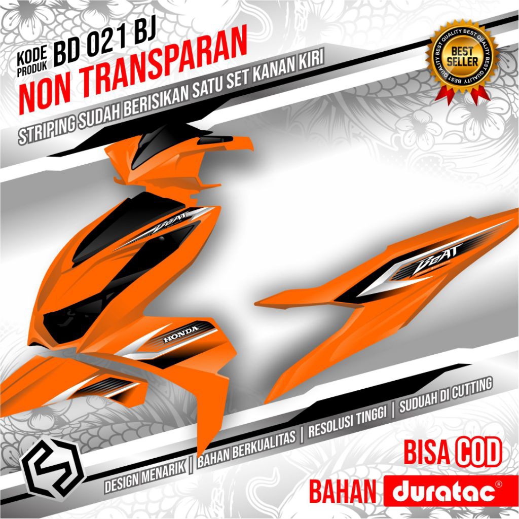 Striping variasi thailand beat deluxe 2020 - 2023 BD 019 / 027 BJ