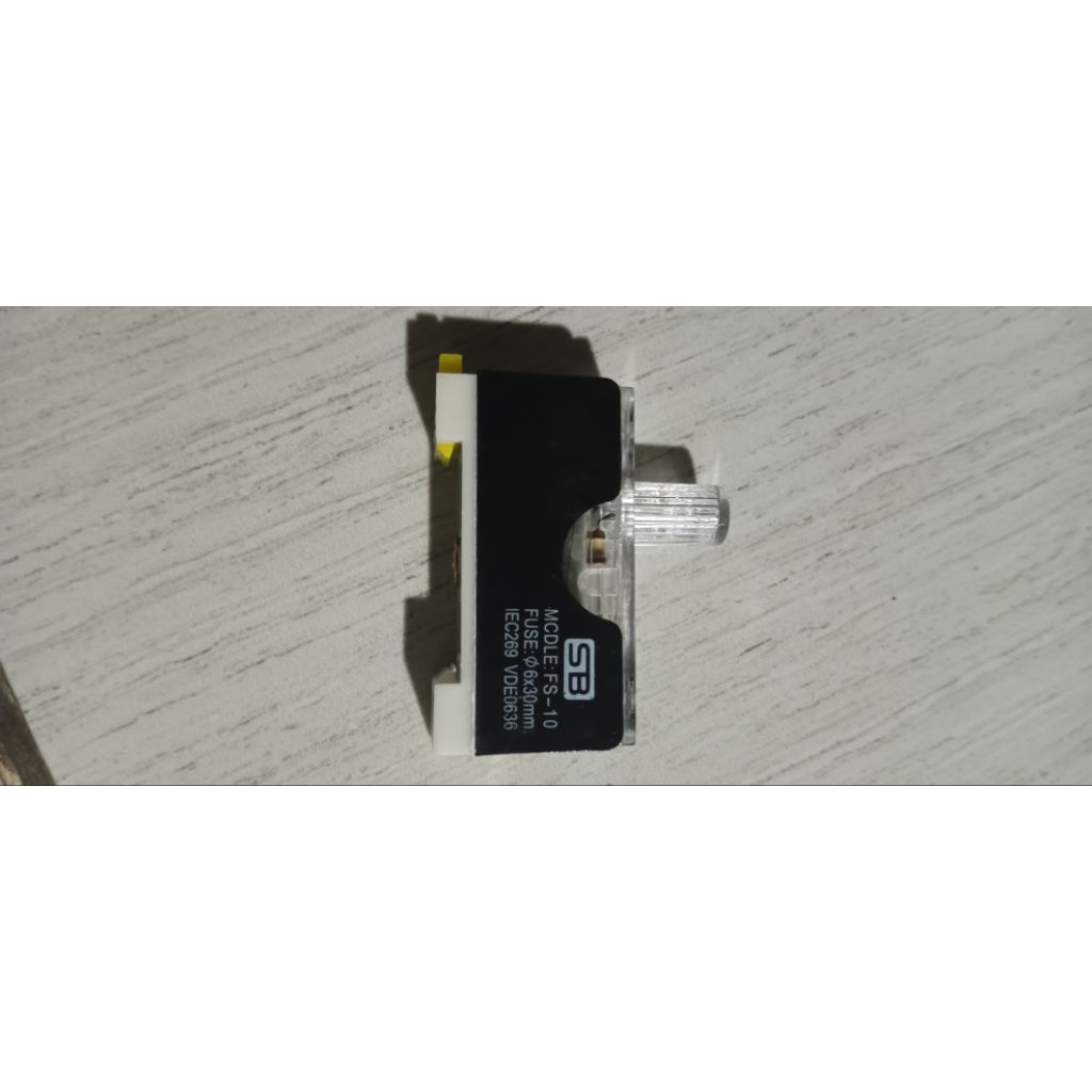 Fuse holder/fuse kubur SB 1 pole din rel FS-10