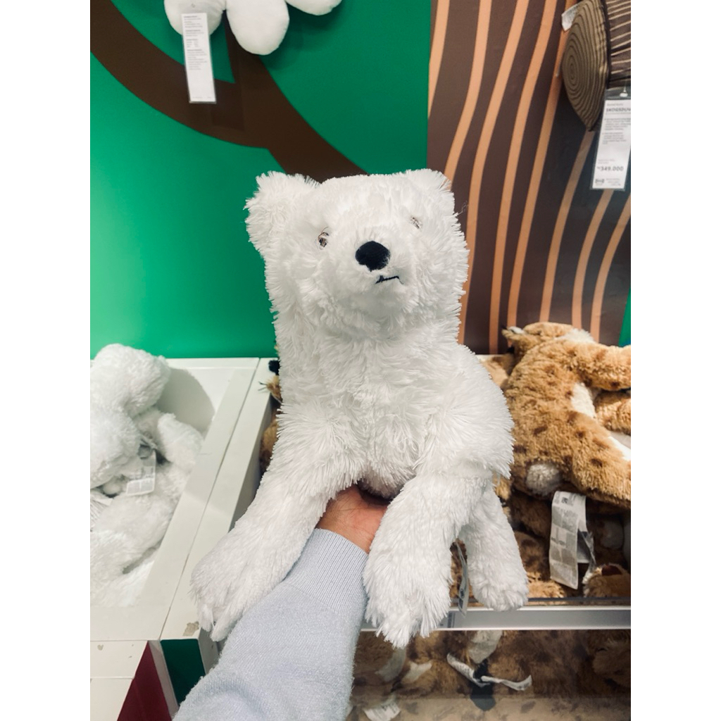 IKKEA BONEKA RUBAH KUTUB PUTIH 60cm