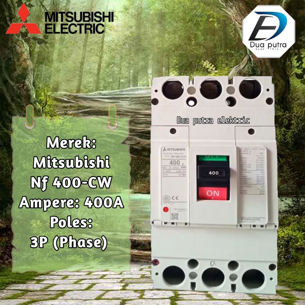 NFB MCCB Breaker mitsubishi NF-400CW 300a 350a 400a