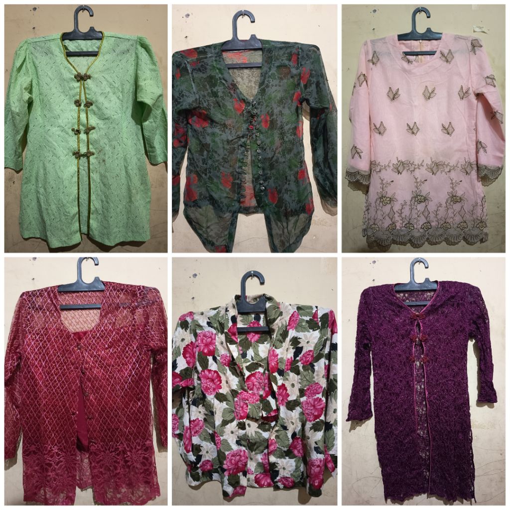 kebaya, brukat, set kebaya preloved