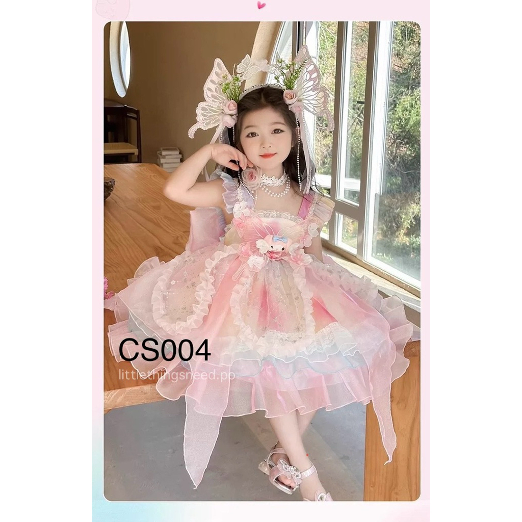 Dress Cheongsam Lolita Anak-anak (CS004) | Baju Anak Perempuan | Dress Lolita | Dress Anak-anak | Ba