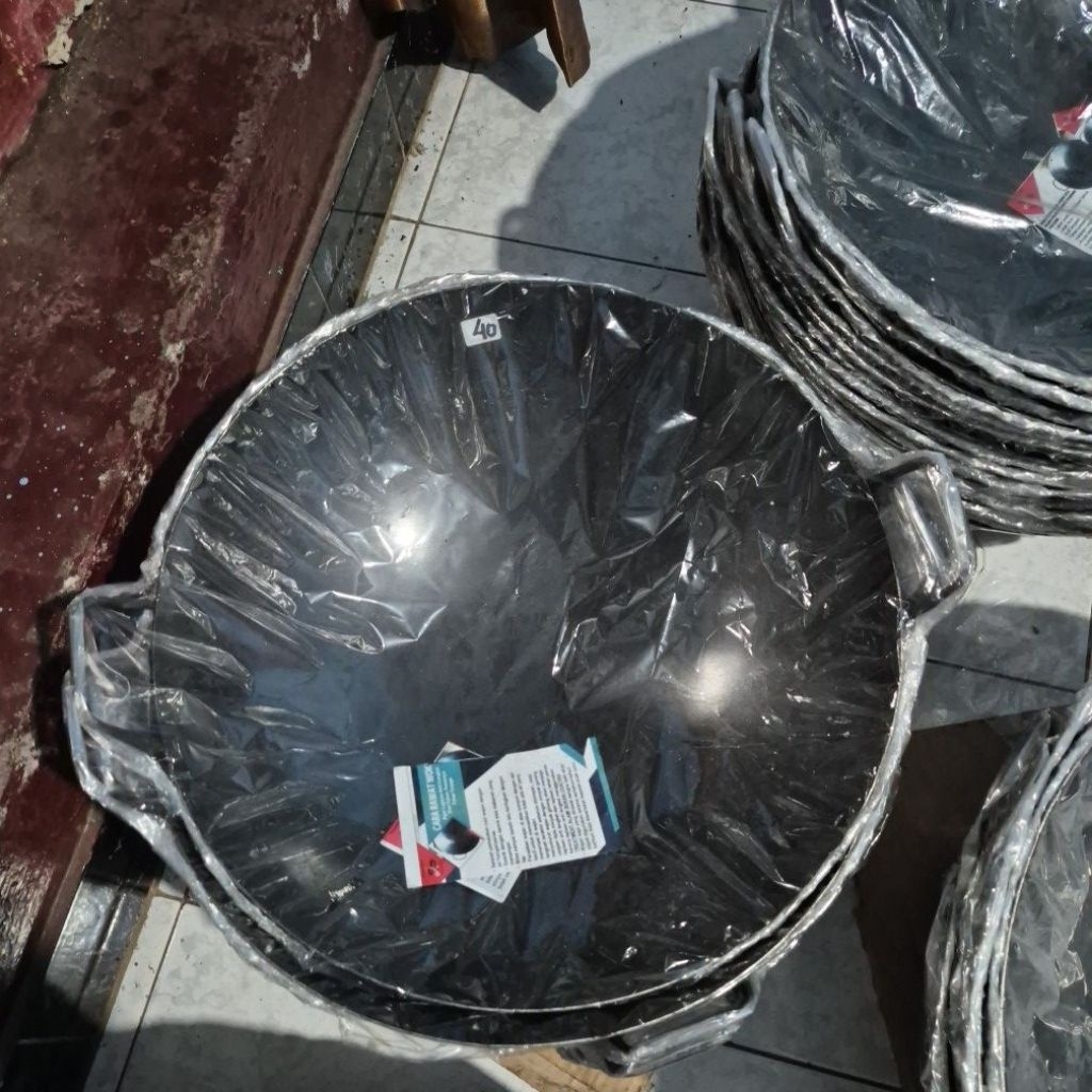 WAJAN ANTI LENGKET 40cm // WOK SEASONING // Wajan Baja //Wajan Besi