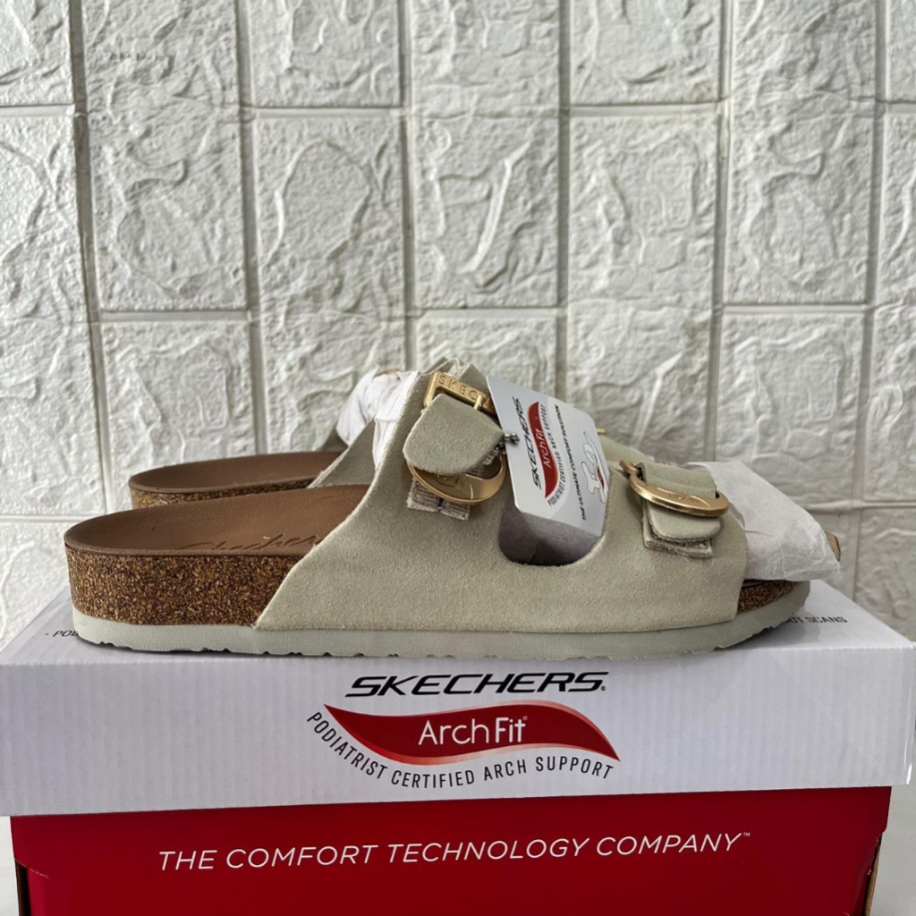 ONLY SIZE 39 SANDAL SKECHERS WANITA SKECHERS SANDAL ARCH FIT GRANOLA BOHO CHIC 163653 SENDAL NYAMAN 