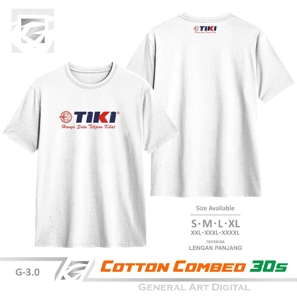 Baju Kaos TIKI T-Shirt Pria Wanita kaos Ekspedisi Premium 100% Katun