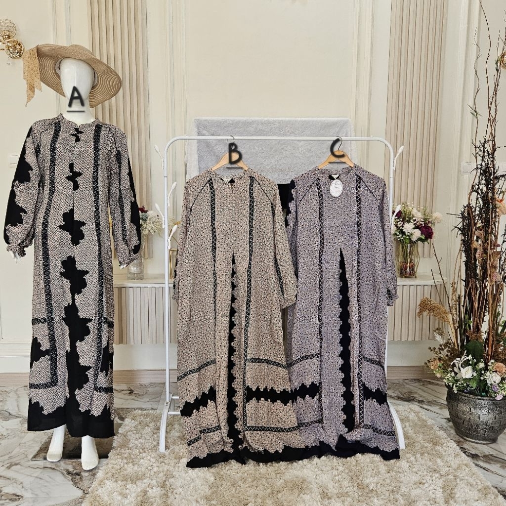 Gamis Luza (G. Nerra RV GJK PB) Batik Pekalongan