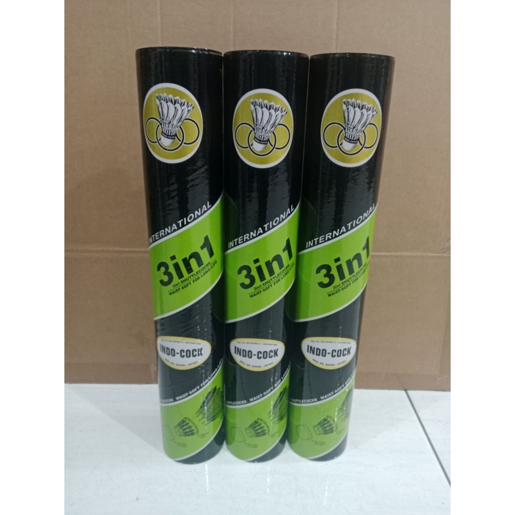 SHUTTLECOCK INDOCOCK HIJAU 3IN1