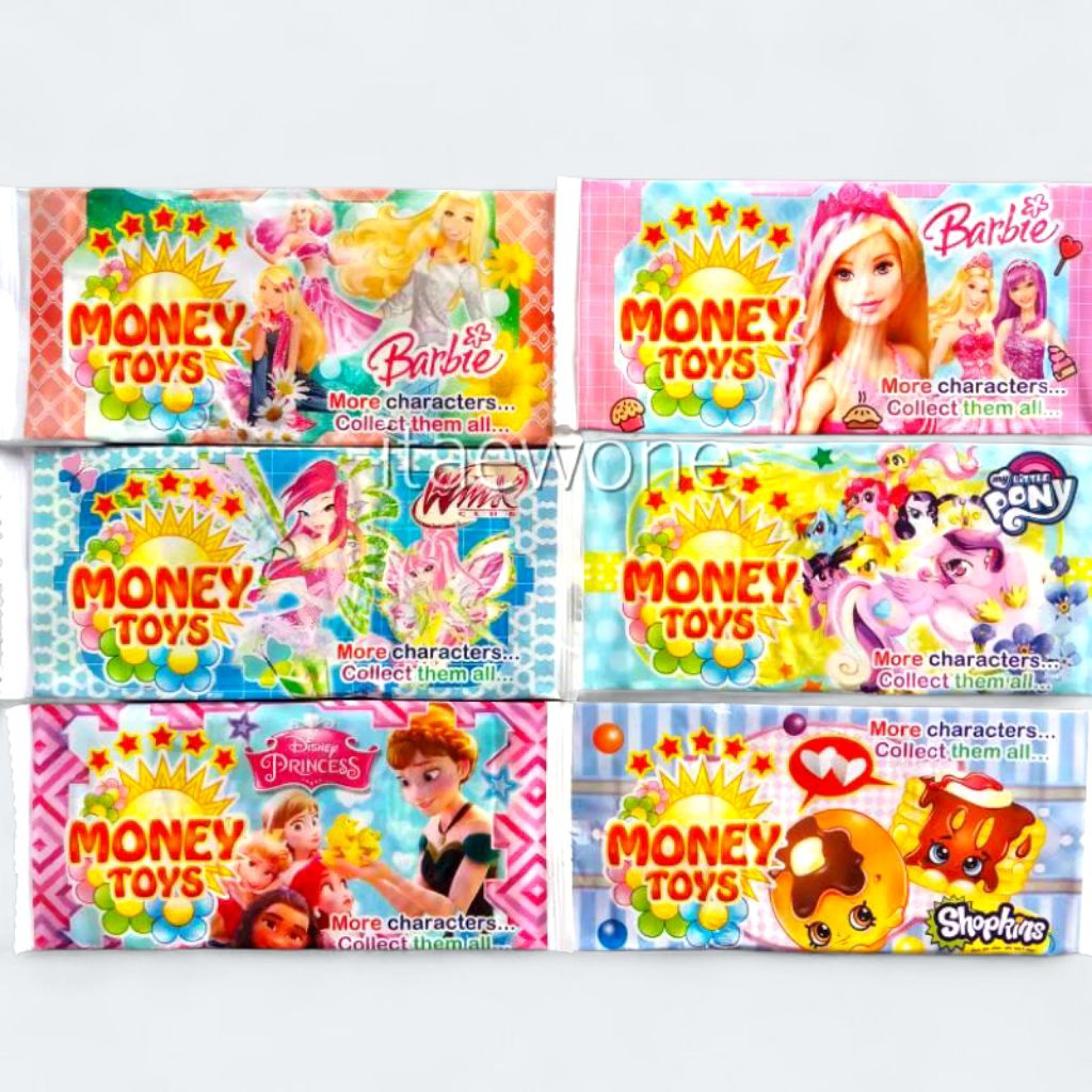 Uang Mainan Karakter Kartun isi 18 Lembar / Money Toys