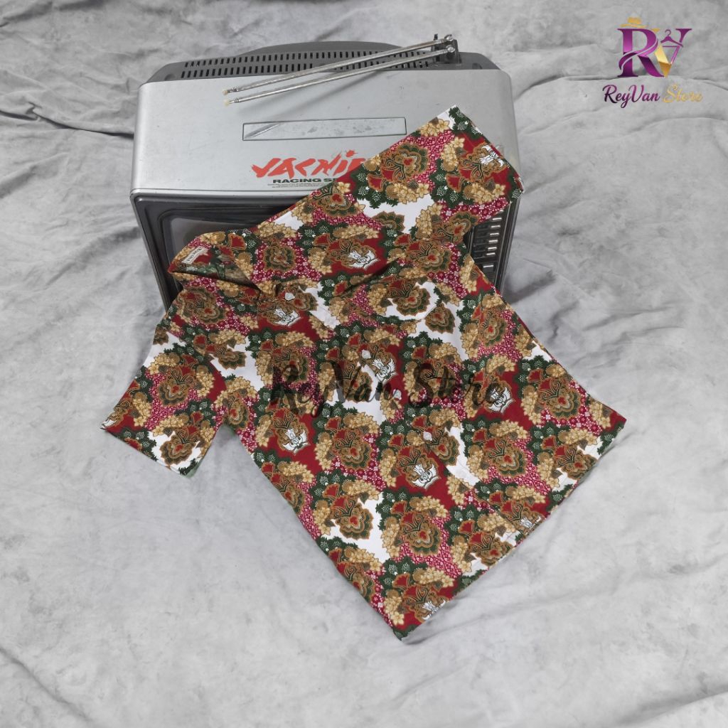 Seragam Batik SD Motif Bunga Melati/Kemeja Batik SD/Baju Batik SD