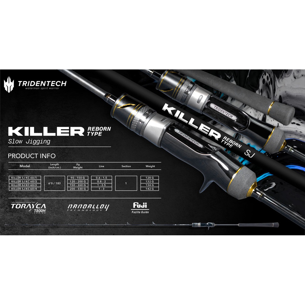 Joran Tridentech Killer | Reborn Type | Slow Jigging | Overhead