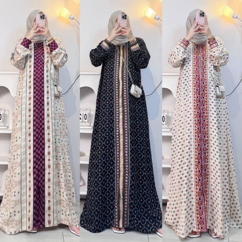 Gamis rayon premium - Gamis rayon premium polos - Gamis polos busui