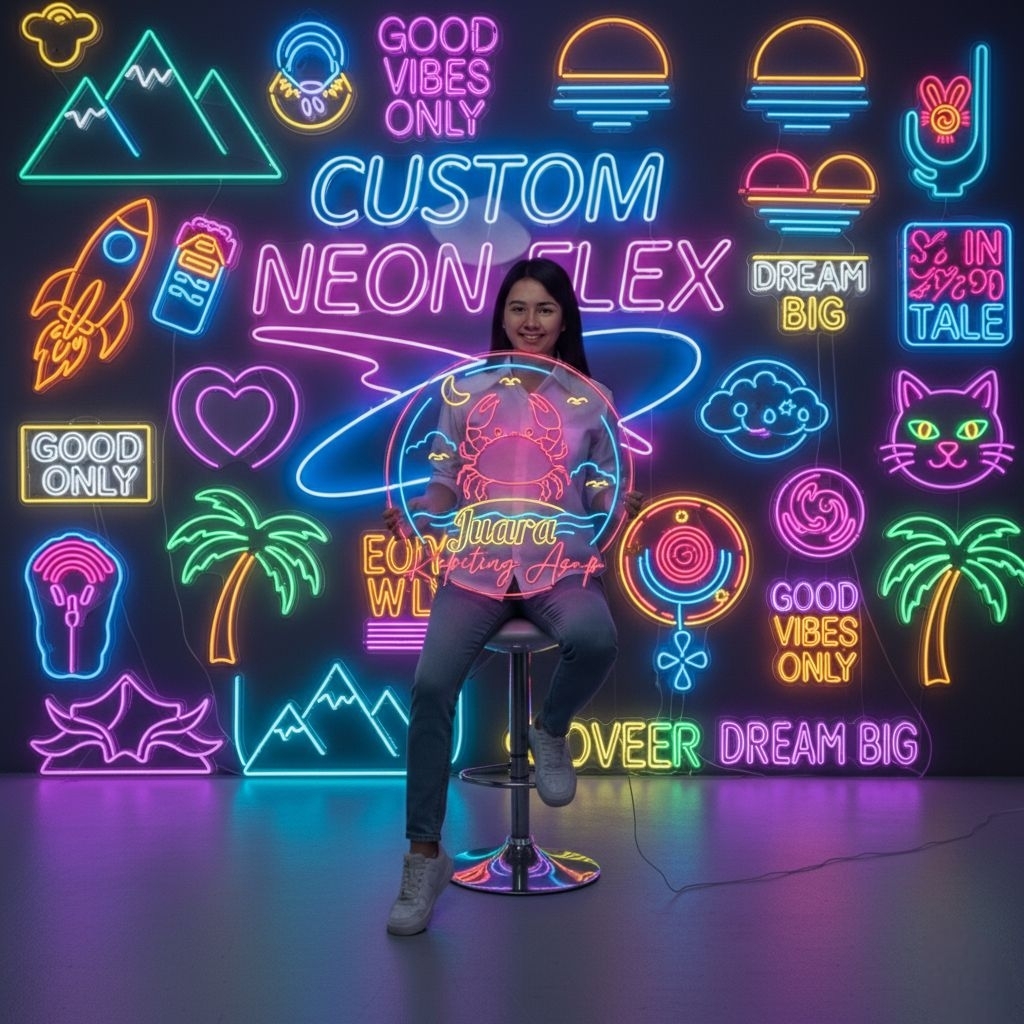 NEON CUSTOM LAMPU NEON FLEX CUSTOM LED CUSTOM