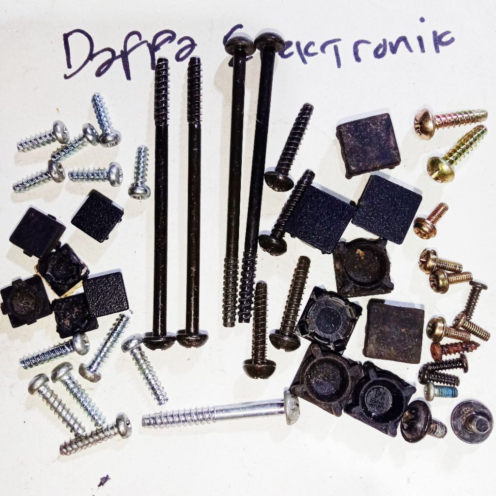 baut ps2 tutup karet ps2 fat & slim 1 set / baut pcb mesin ps2 / karet tutup baut ps2 / baut stik or