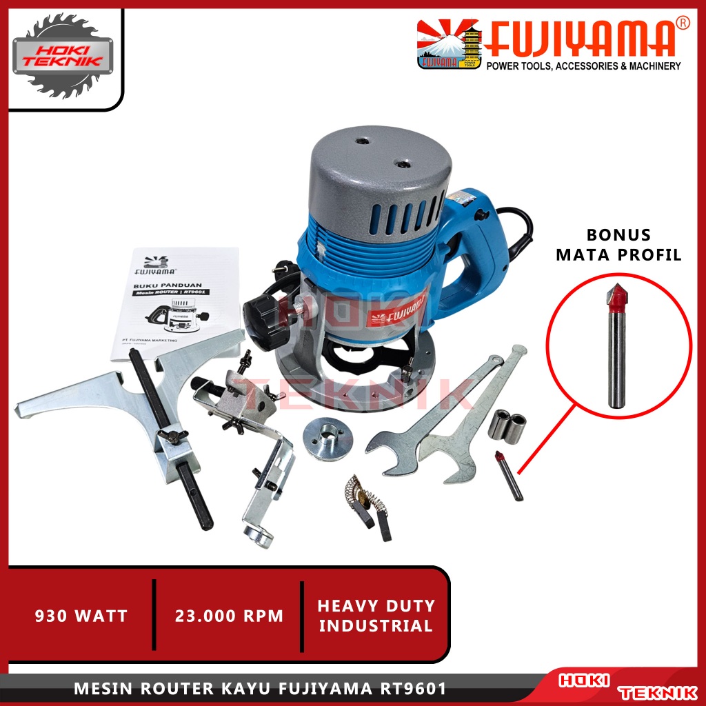 Router Fujiyama RT9601 Mesin Profil Kayu 12mm