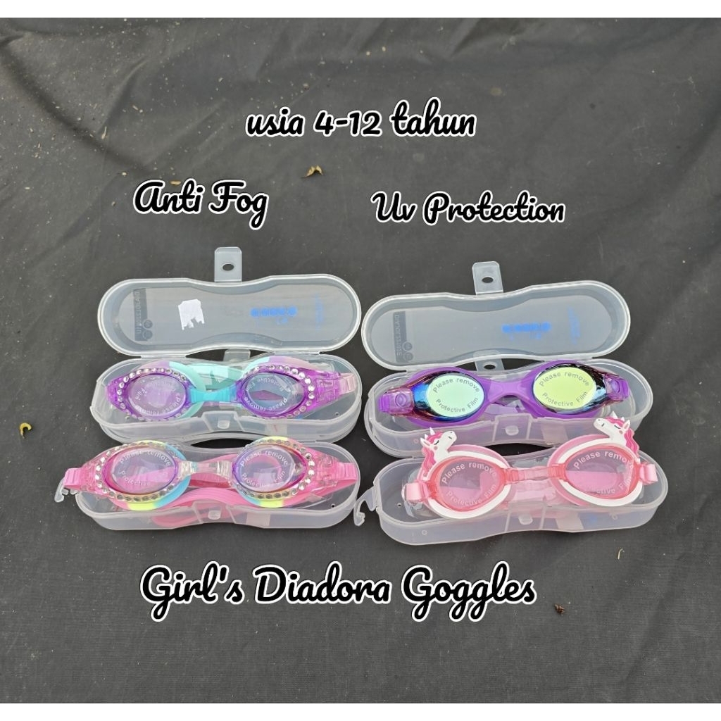 Girl's Diadora kacamata Renang anak cewek