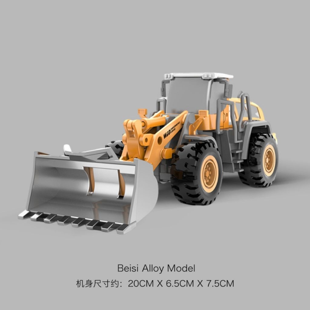 Mainan Alat berat wheel loader tandem roller bulldozer dan forklift
