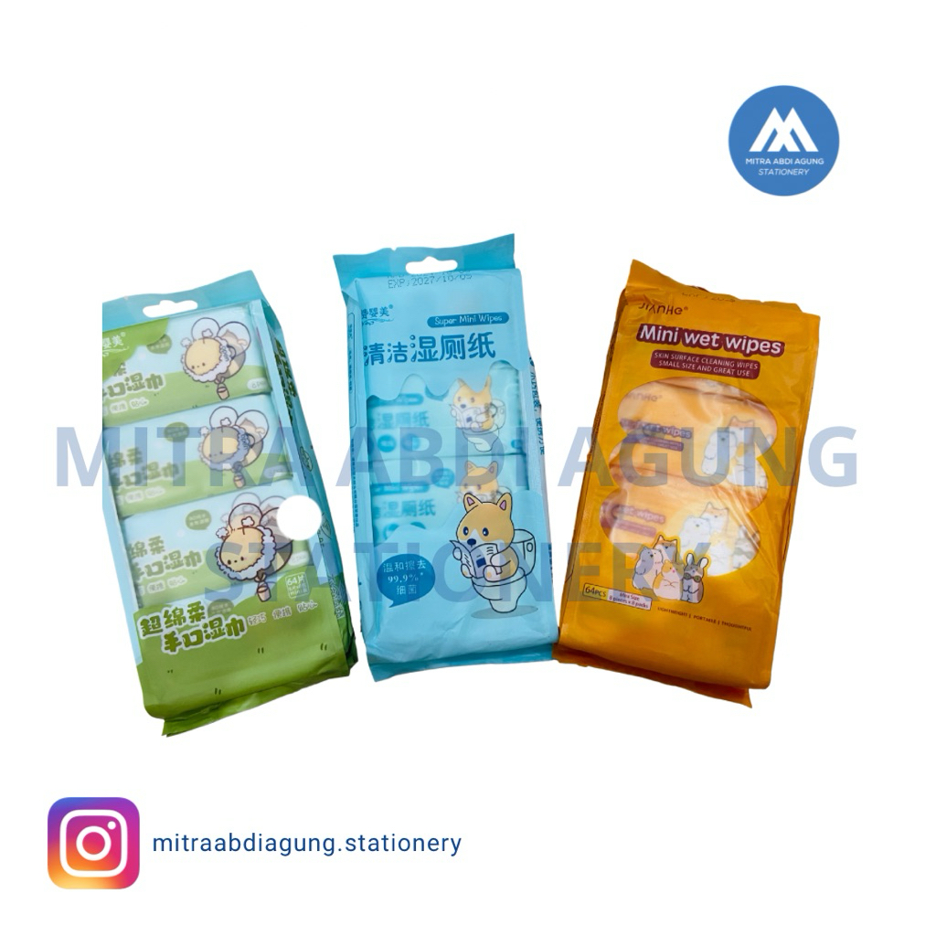 Tissu basah mini wet wipes